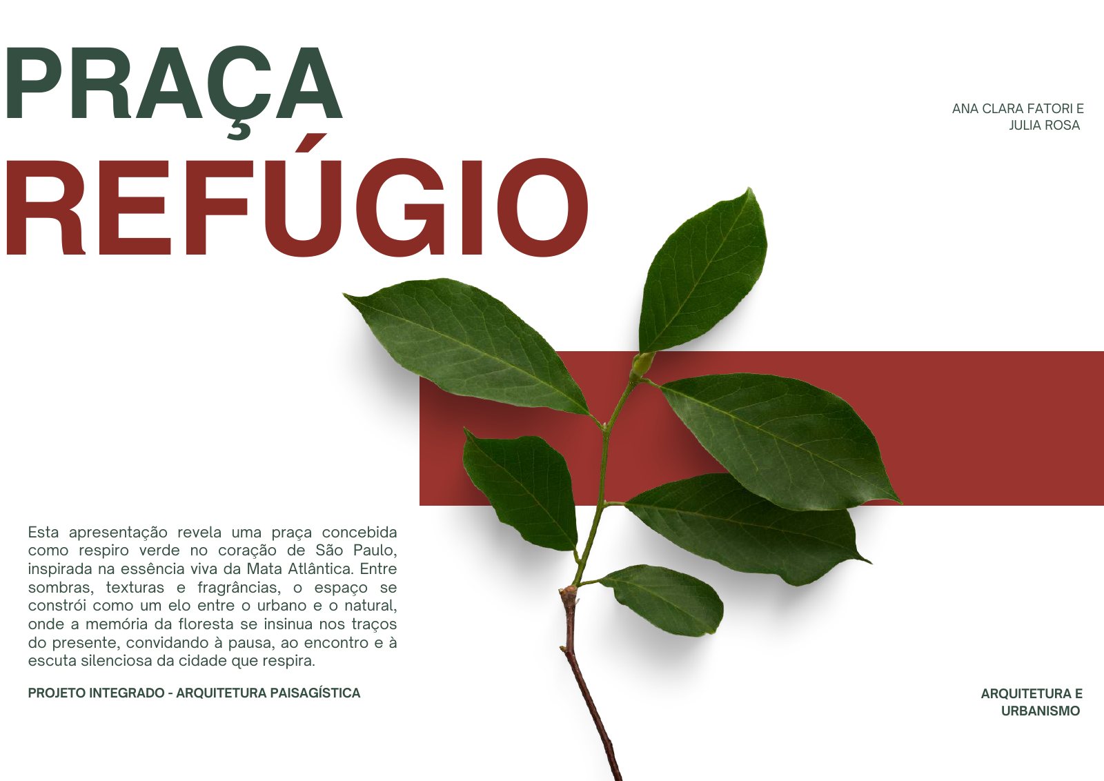 Projeto de paisagismo Praça Atlântica
